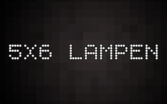 5x6 Lampen: A Dotted Display Font for Bold Branding