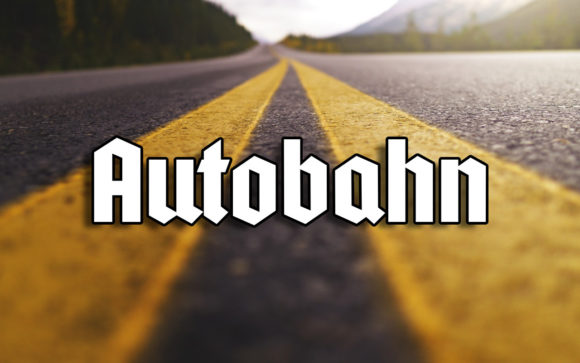 Autobahn Font: Bold Display Typeface by Peter Wiegel