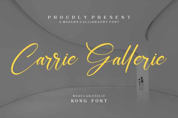 Carrie Gallerie: A Flowing Script Font for Modern Crafting and Design