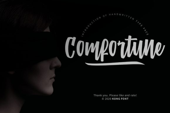 Comfortune: A Playful Handwritten Font for Creative Expression