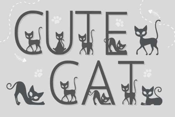 Cute Cat Font for Minimalist Cat Lovers