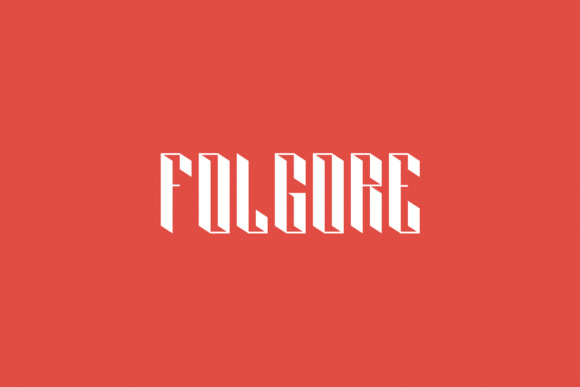 Folgore: A Free 3D Display Typeface That Commands Attention