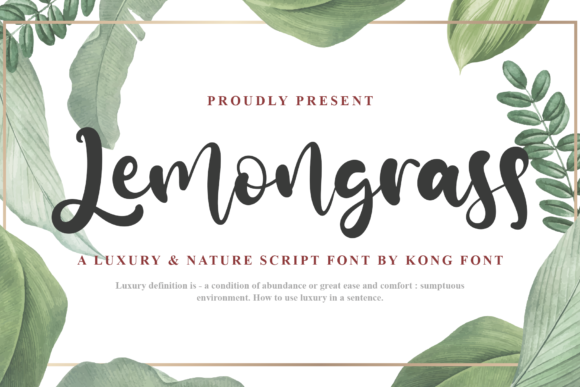 Lemongrass: A Playful Script Font for Creative Projects