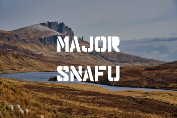 Major Snafu: A Display Font Built for Bold Impressions