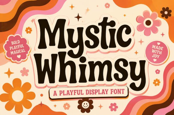 Mystic Whimsy: Where Retro Charm Meets Playful Typography