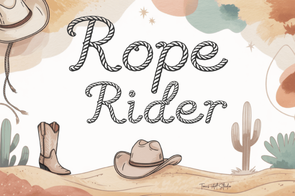 Rope Rider: A Bold Western Font for Creative Expression
