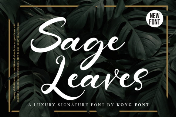 Sage Leaves: A Playful Script Font for Authentic Design