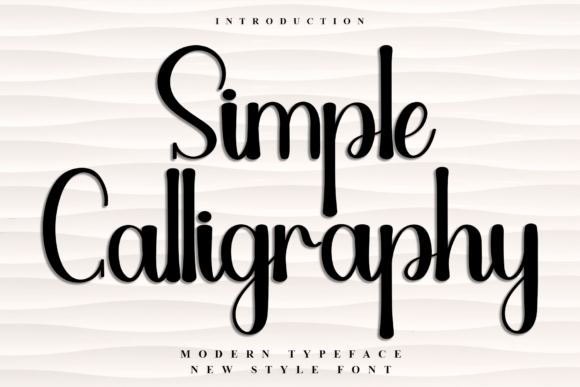 Simple Calligraphy: A Festive Typeface for Holiday Charm and Everyday Creativity