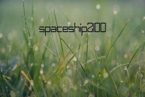 Spaceship2100: A Modern Display Font with Clean Character
