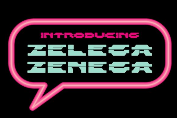 Zelega Zenega: A Futuristic Display Font for Bold Design Projects